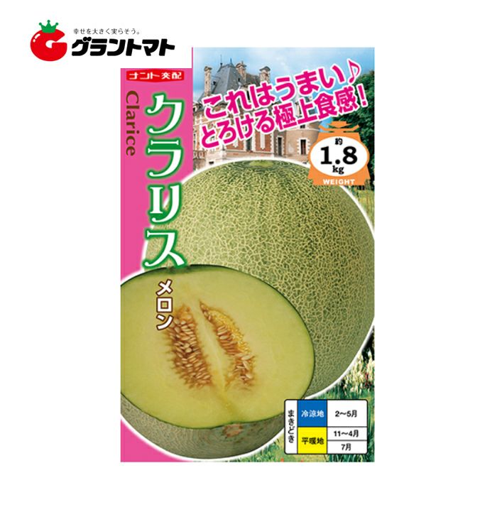 送料無料 【ナント種苗】メロン クラリス【冬まき 春まき】【ネコポス