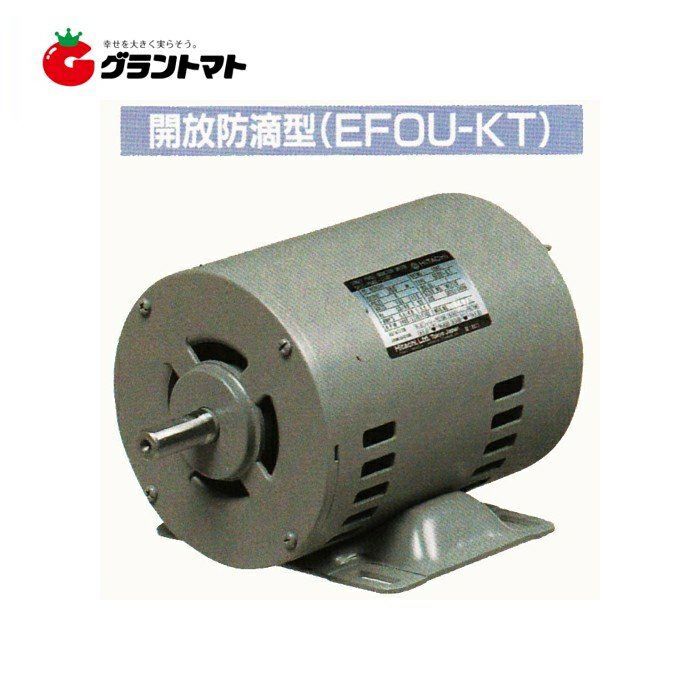 日立ﾓｰﾀｰ　EFOU-KT 単相モーター EFOU-KT 100W 4P 開放防滴形 分相始動式 日立 | グラン